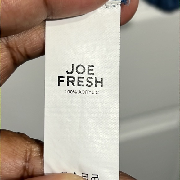 Joe Fresh Women's Cable Knit Pullover Long Sleeve - Size Medium - Blue - Picture 7 of 7